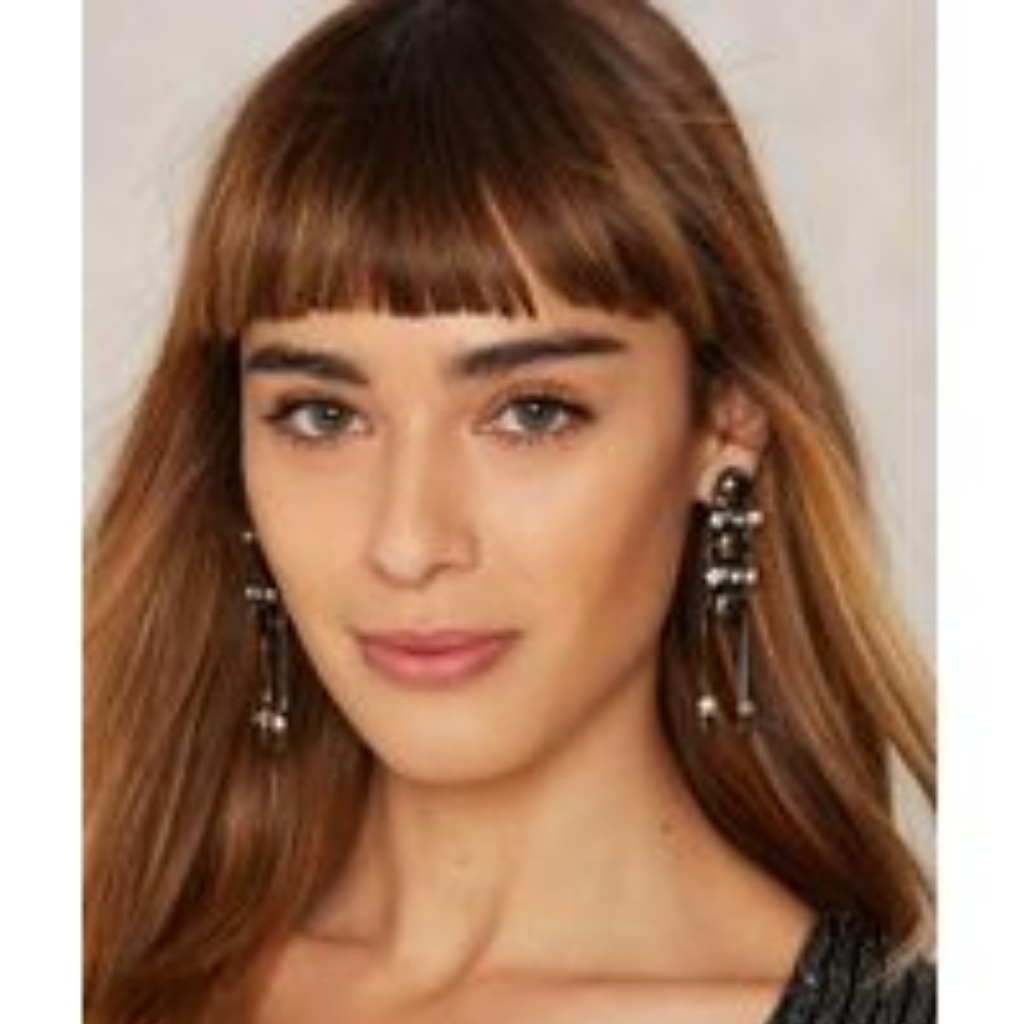 Nasty Gal Gunmetal Rhinestone Earrings 28$